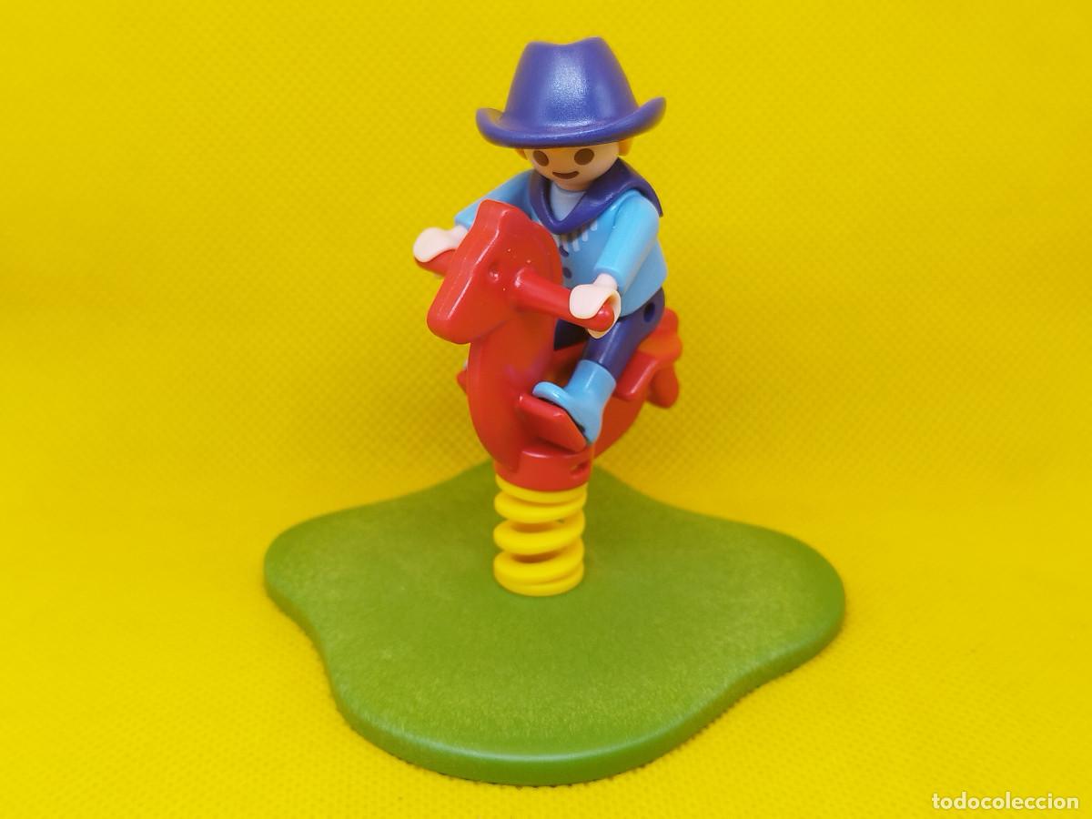 Playmobil: Playmobil Ni&ntilde;o con caballo de parque infantil REF 3818