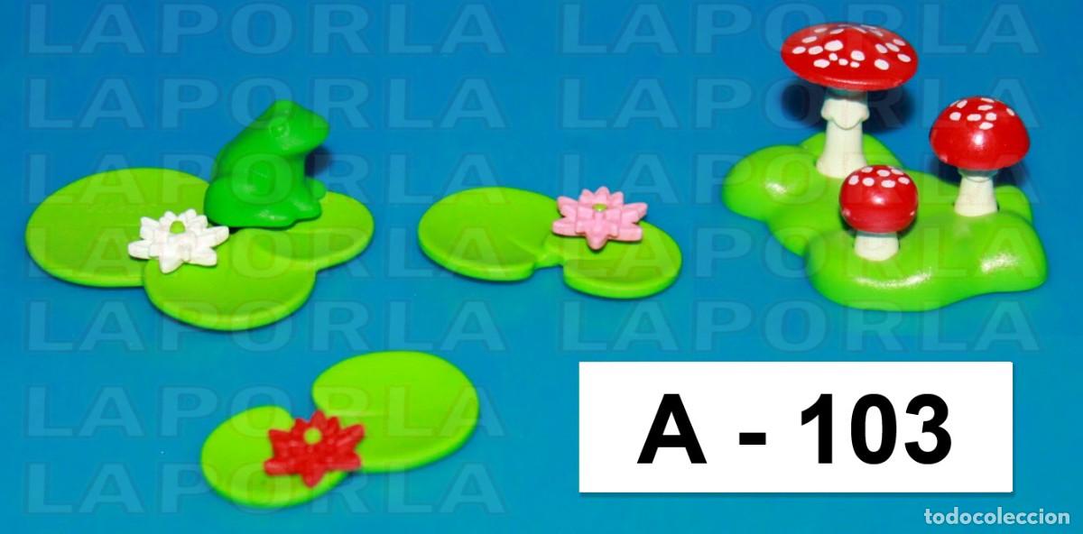Playmobil: PLAYMOBIL ESTANQUE O LAGO ELEMENTOS - NEN&Uacute;FAR RANA SETAS (A-103)