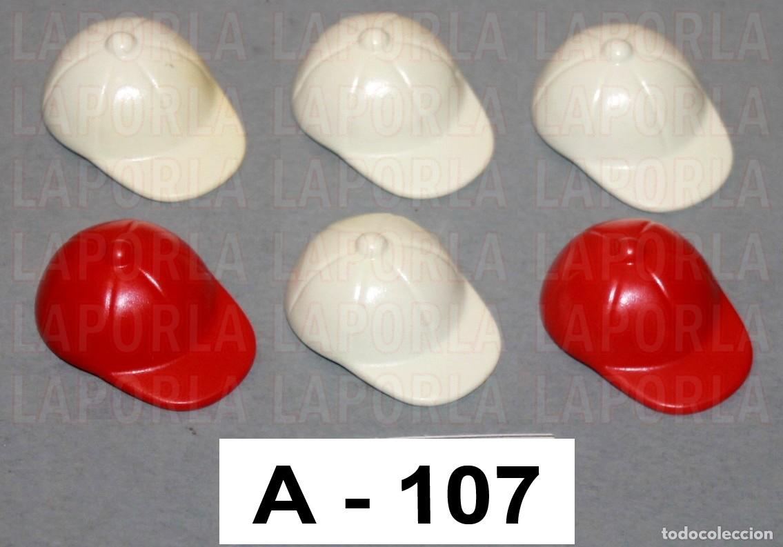 Playmobil: PLAYMOBIL 6 GORRAS - MODA VERANO DEPORTE (A-107)