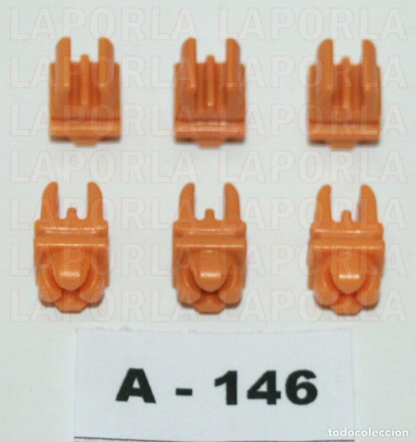 Playmobil: PLAYMOBIL SYSTEM X 6 CLIPS ENGANCHE OBJETOS - EDIFICIOS VEH&Iacute;CULOS (A-146)