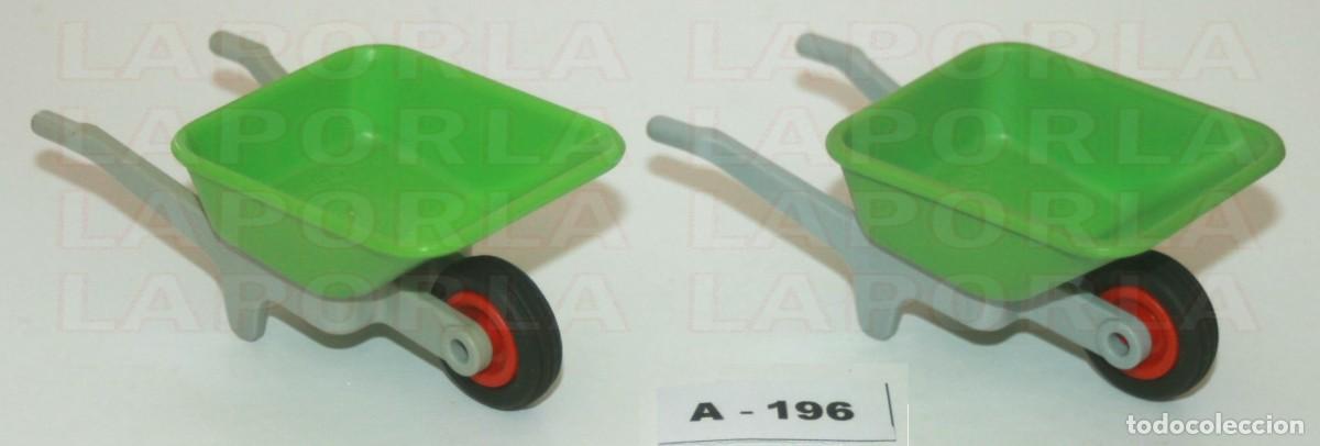 Playmobil: PLAYMOBIL 2 CARRETILLAS - OBRAS GRANJA CAMPO CONSTRUCCI&Oacute;N AGRICULTURA (A-196)