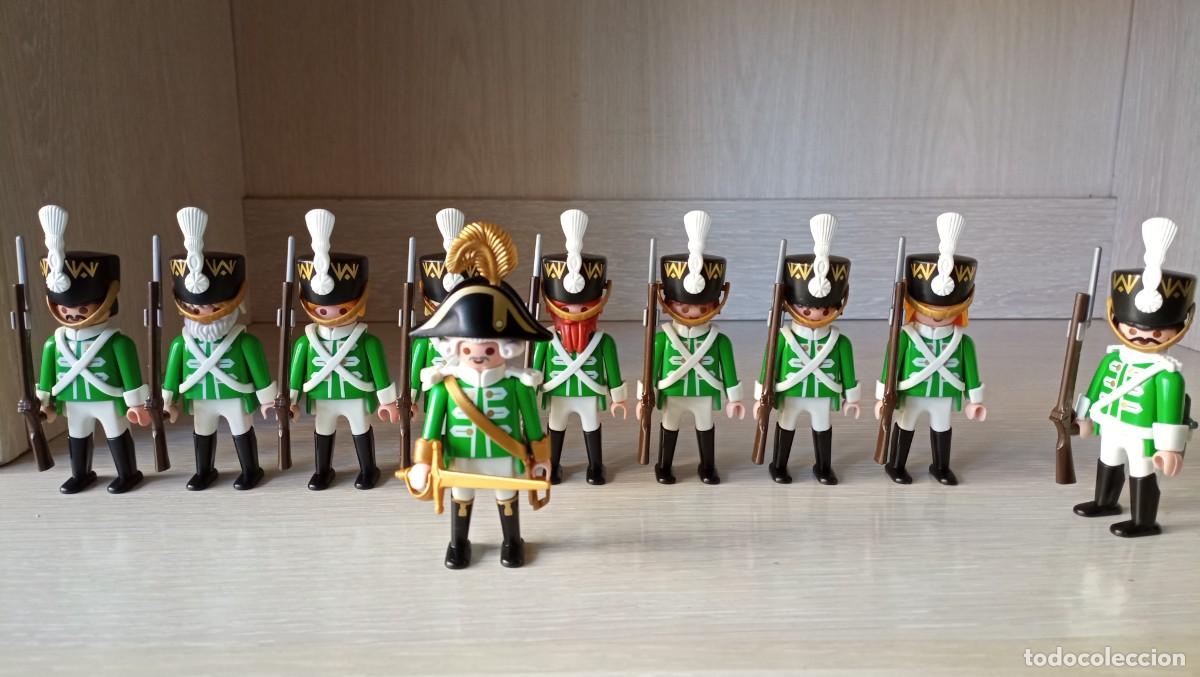Playmobil: playmobil, lote, soldados, coloniales, ingleses, franceses, prusianos,