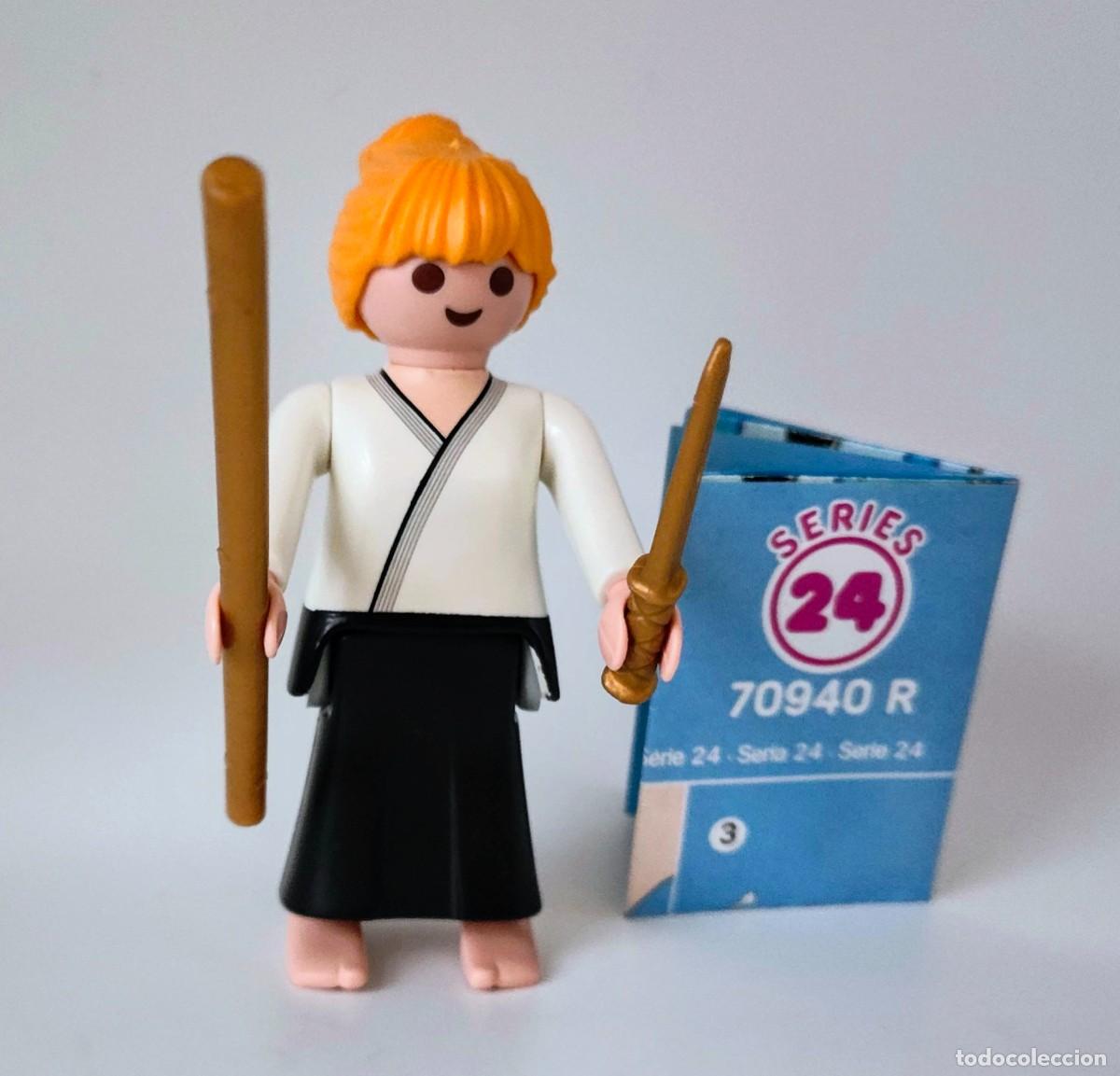 Playmobil: Playmobil sobre serie 24 luchadora aikido ref. 70940