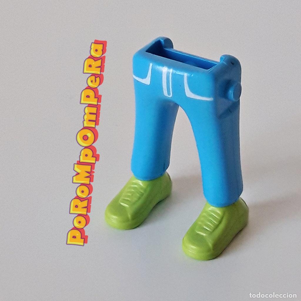Playmobil: PLAYMOBIL PIERNA PANTAL&Oacute;N CELESTE ZAPATILLA DEPORTIVA LIMA IDEAL CUSTOM/COMPLETAR ZX