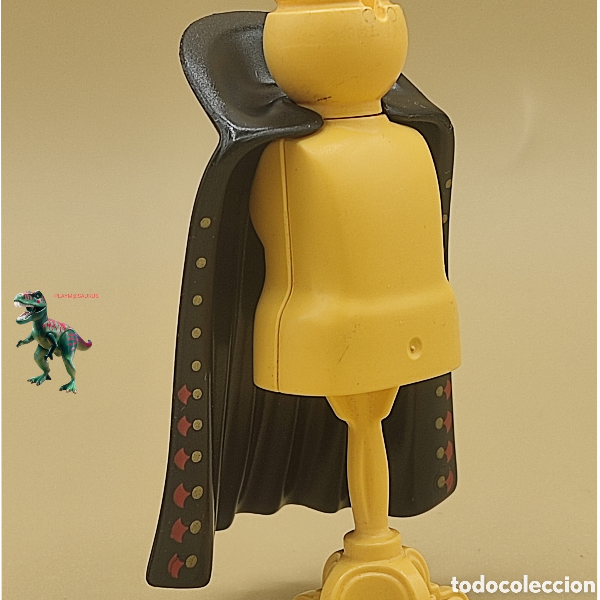 Playmobil: Playmobil capa negra larga mago elvis hechicero druida gandalf rey mago belen baltasar melchor