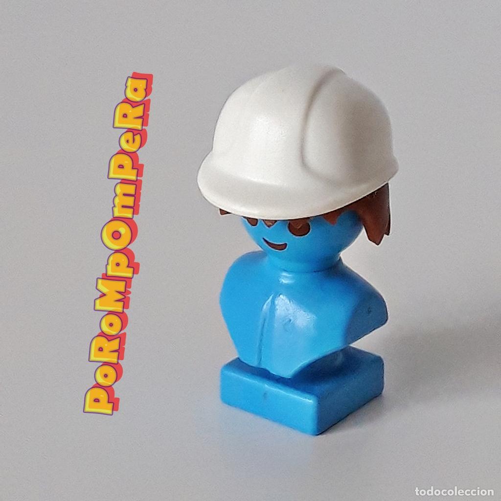 Playmobil: PLAYMOBIL CASCO OBRA BLANCO OPERARIO CONSTRUCCI&Oacute;N OBRERO - DIFERENTES SETS GR2