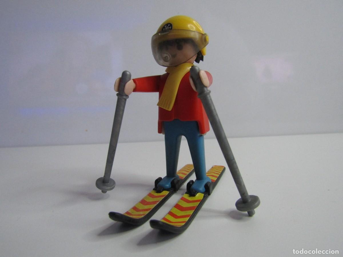 Playmobil: DIFICIL ESQUIADOR ANTIGUO ESPECIAL SKI NIEVE INVIERNO PLAYMOBIL