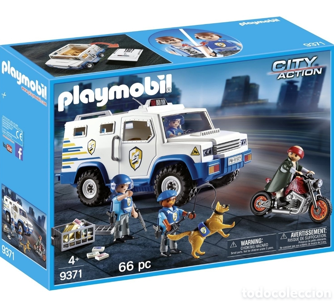 Playmobil: PLAYMOBIL 9371. FURG&Oacute;N POLIC&Iacute;A. A ESTRENAR. DESCATALOGADO. A&Ntilde;O 2017.