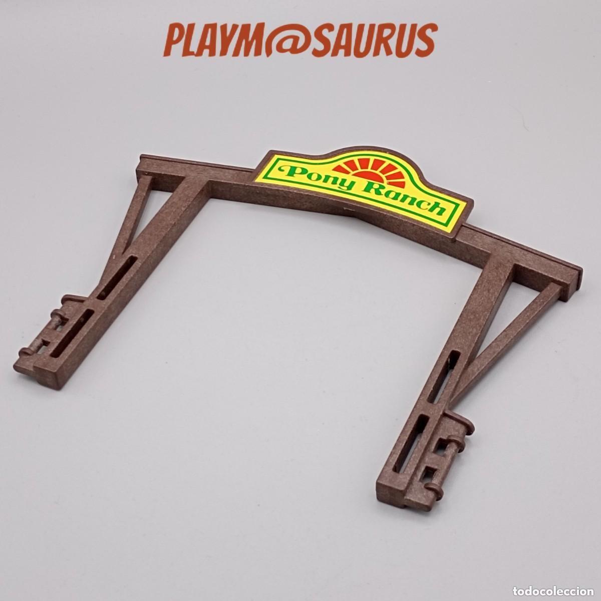 Playmobil: Playmobil Entrada Establo Granja Rancho Ponis Caballos 3775 4060