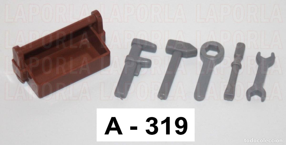 Playmobil: PLAYMOBIL CAJA CON HERRAMIENTAS - ALBA&Ntilde;IL OBRA MARTILLO DESTORNILLADOR (A-319)