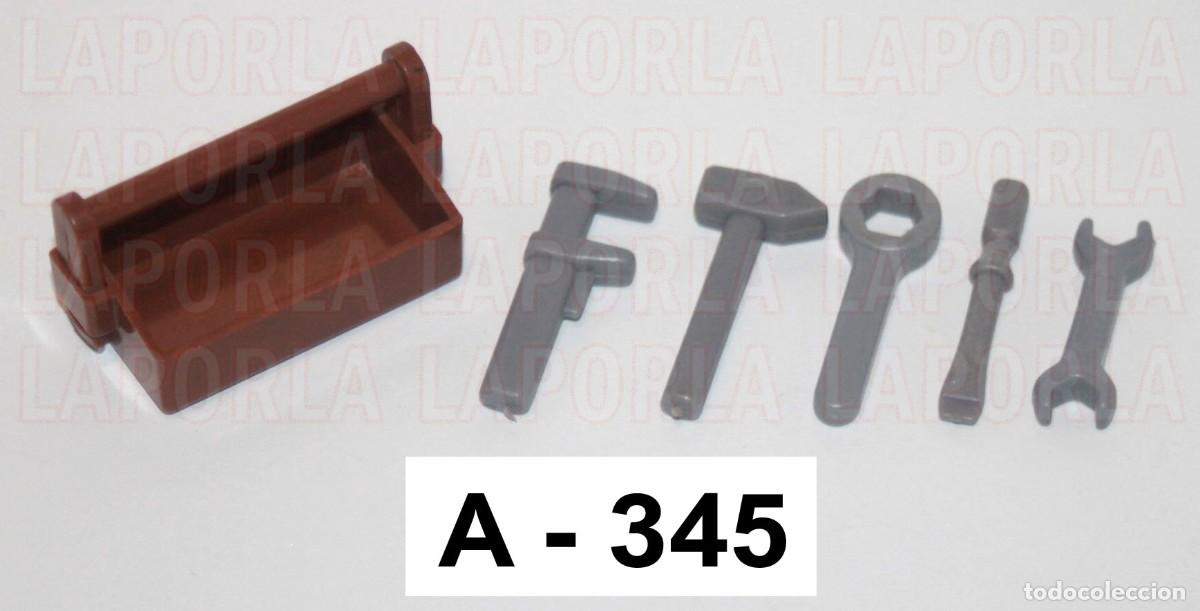 Playmobil: PLAYMOBIL CAJA CON HERRAMIENTAS - OBRA CONSTRUCCI&Oacute;N ALBA&Ntilde;IL MARTILLO LLAVE (A-345)