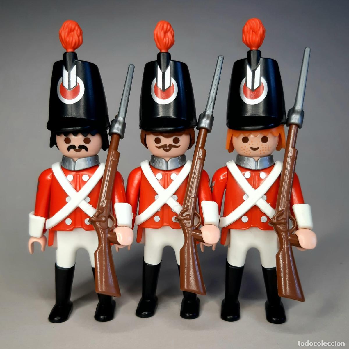 Playmobil: Playmobil 7675 Casacas rojas Rotr&ouml;cke Hafenwache Soldats Anglais 3795 3857