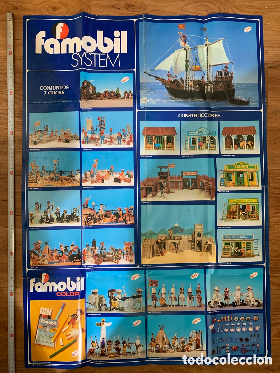 Playmobil: poster Playmobil Famobil Sistem Geobra 88 x 62 cms de 1979