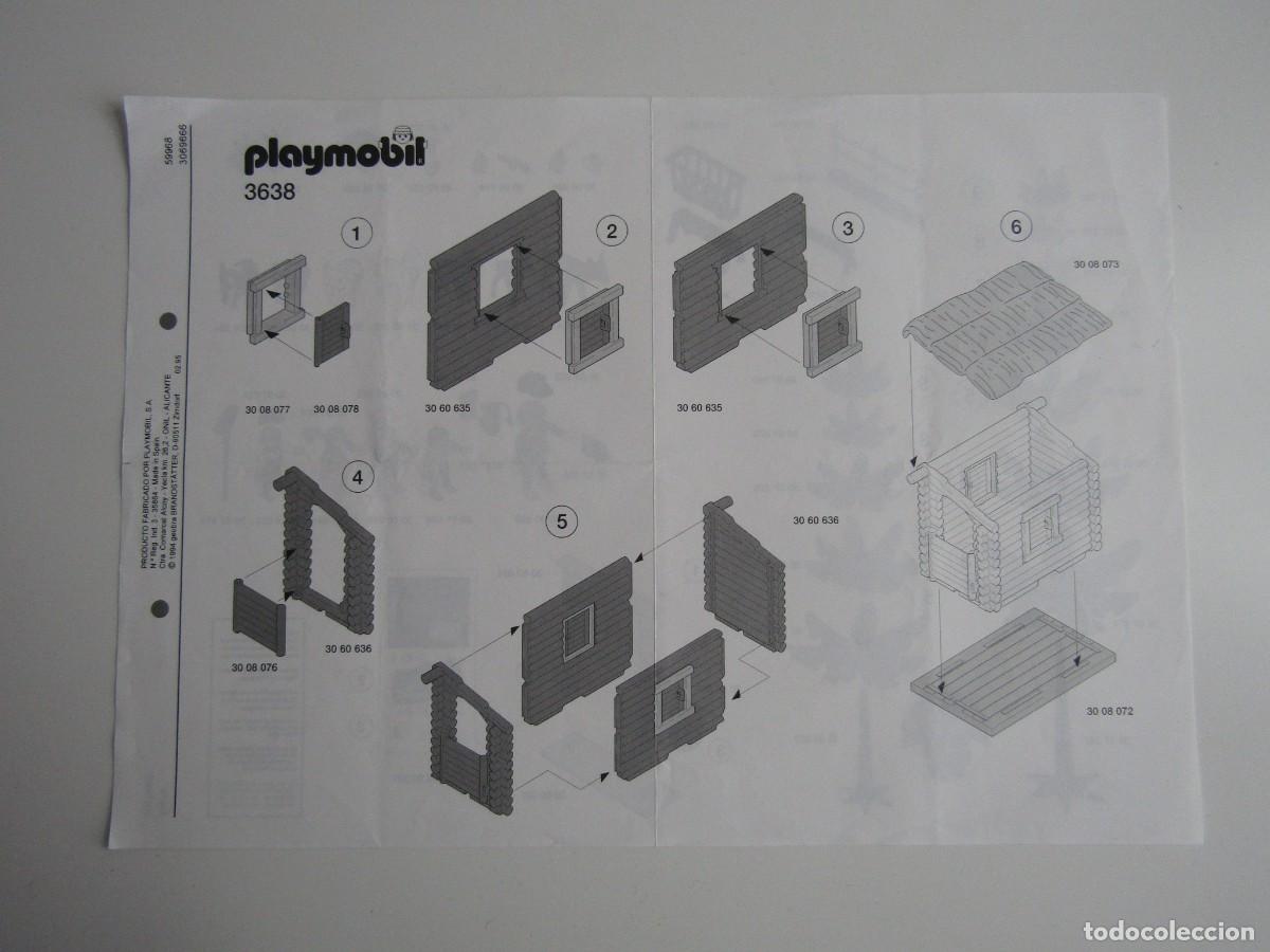 Playmobil: DIFICIL GRAN MANUAL DE CABA&Ntilde;A COBERTIZO OESTE 3638 PLAYMOBIL - Foto 1
