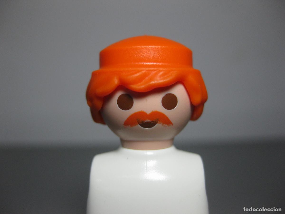 Playmobil: playmobil CABEZA RECAMBIO PELIRROJO CON BIGOTE PELIRROJO + PELO PELUCA PELIRROJO- LAS DOS COSAS- B2