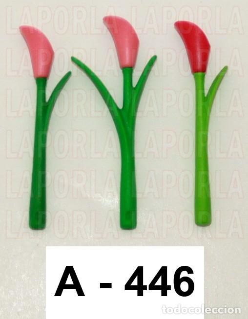 Playmobil: PLAYMOBIL 3 LIRIOS - FLORES PLANTAS HOGAR DECORACI&Oacute;N JARD&Iacute;N FANTAS&Iacute;A (A-446)