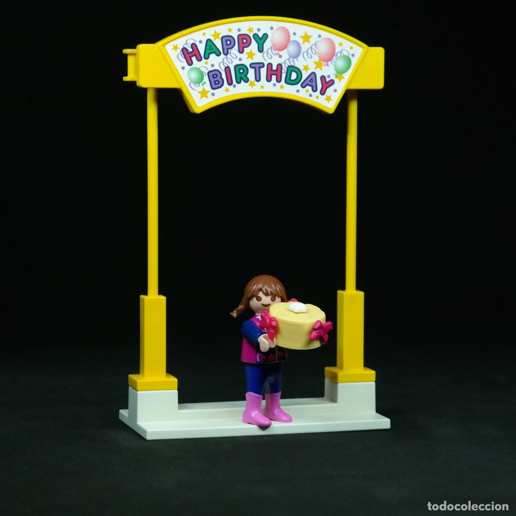 Playmobil: Playmobil cartel cumplea&ntilde;os con ni&ntilde;a ☼