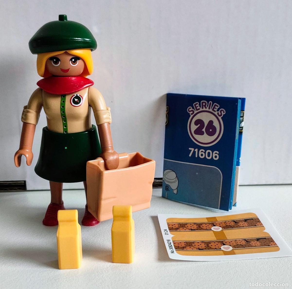 Playmobil: Playmobil sobre serie 26 chica scout galletas