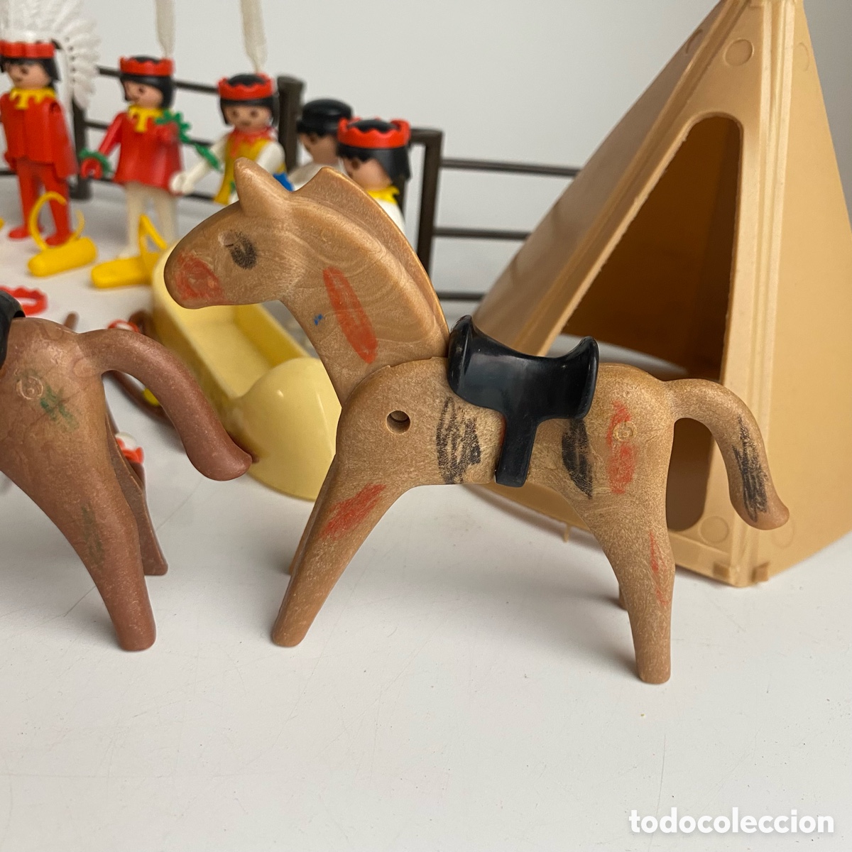 Playmobil: Lote indios Famobil System oeste 3406 - Foto 11
