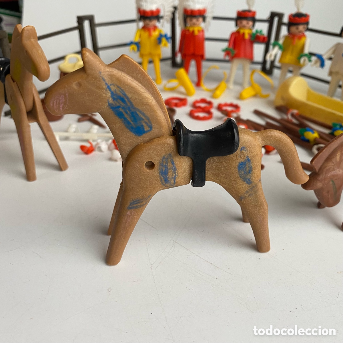 Playmobil: Lote indios Famobil System oeste 3406 - Foto 13