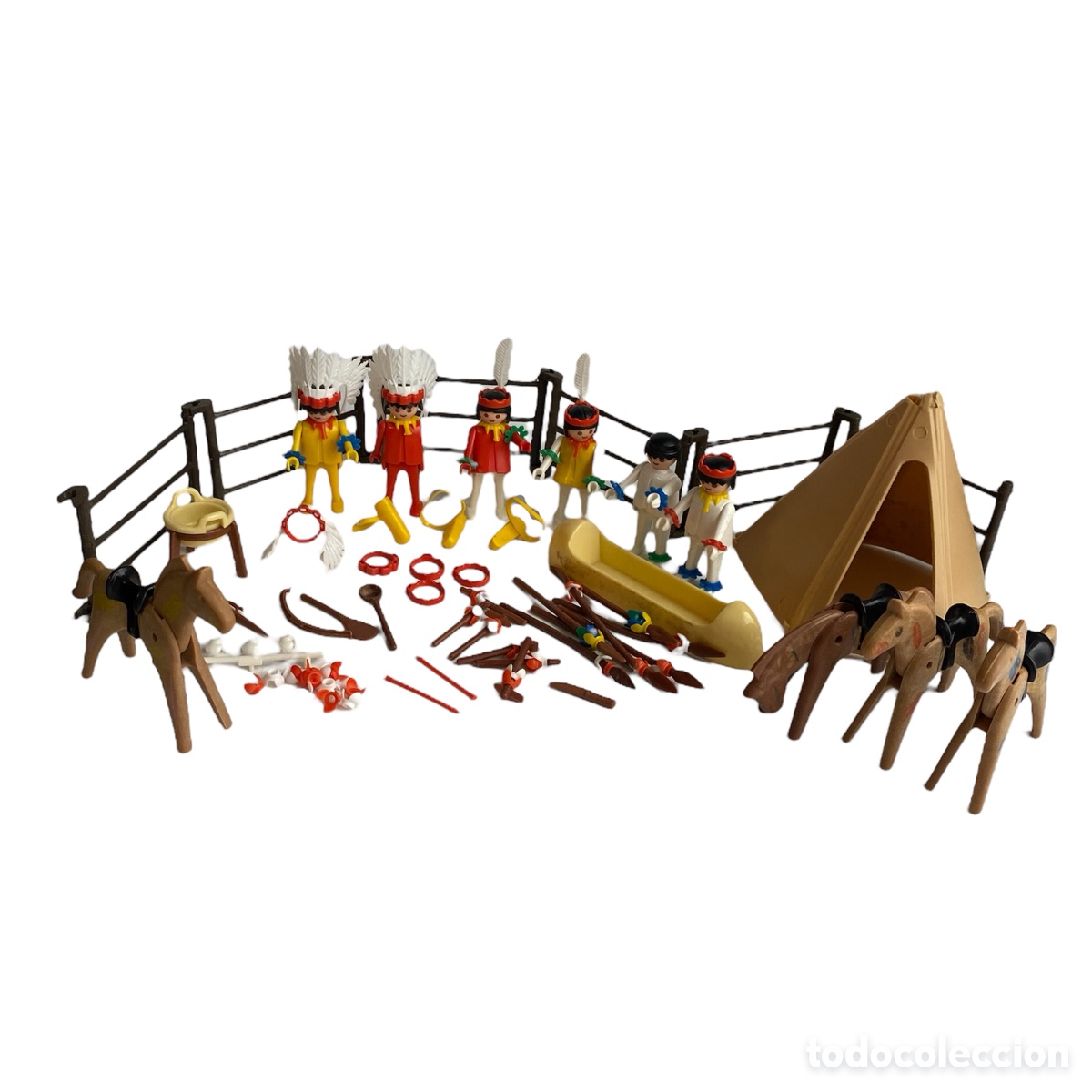 Playmobil: Lote indios Famobil System oeste 3406 - Foto 1