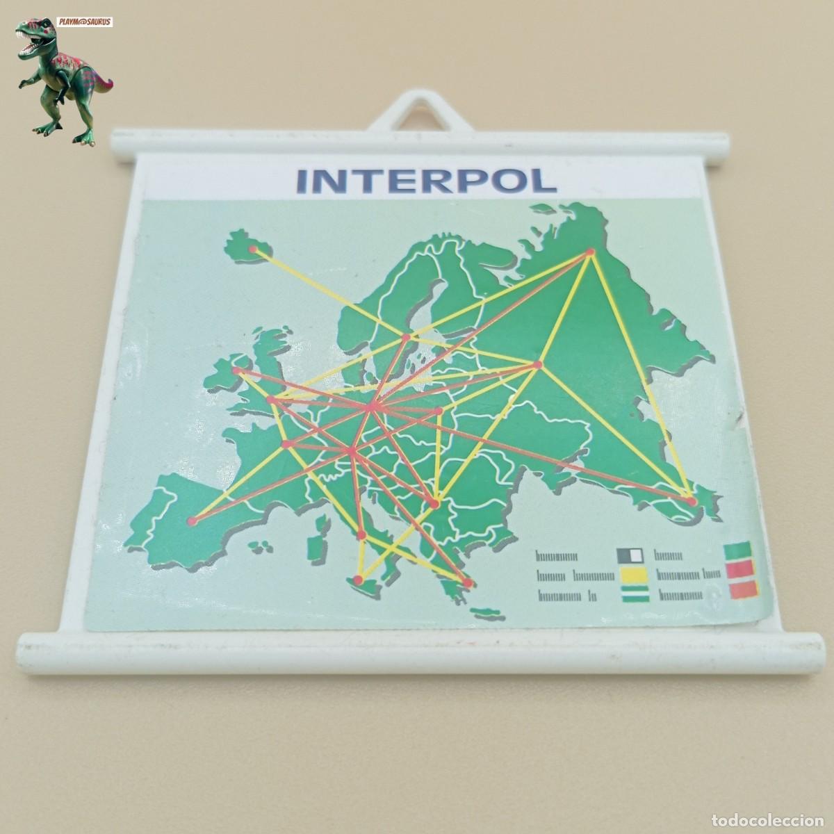 Playmobil: Playmobil mapa policia criminal europa ciudad interpol vintage 3954 3957
