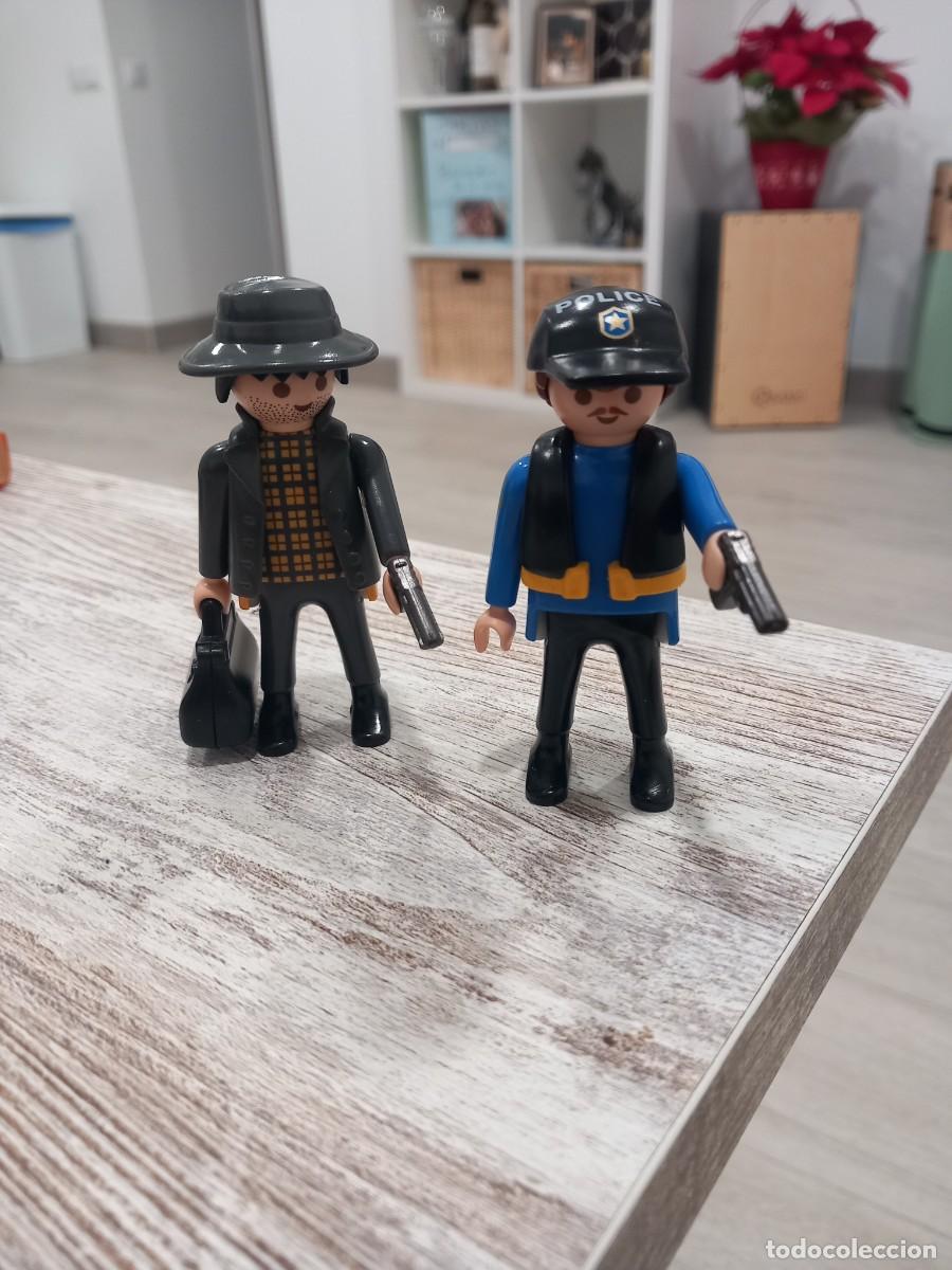 Playmobil: Lote polic&iacute;a ladron Playmobil figura mu&ntilde;eco accesorio complemento