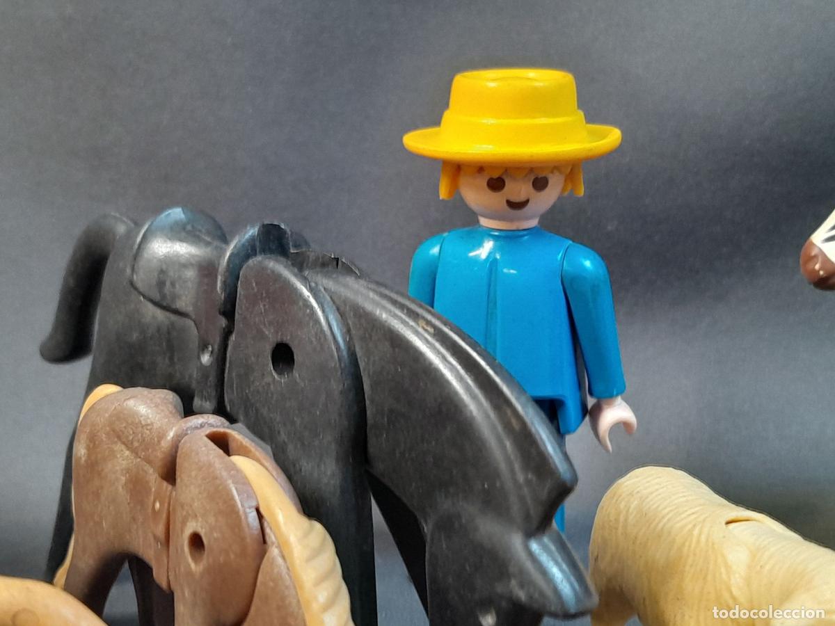 Playmobil: PM-1. LOTE DE PLAYMOBILS TEM&Aacute;TICA EXCURSI&Oacute;N A LA GRANJA. 1970-1990 - Foto 2