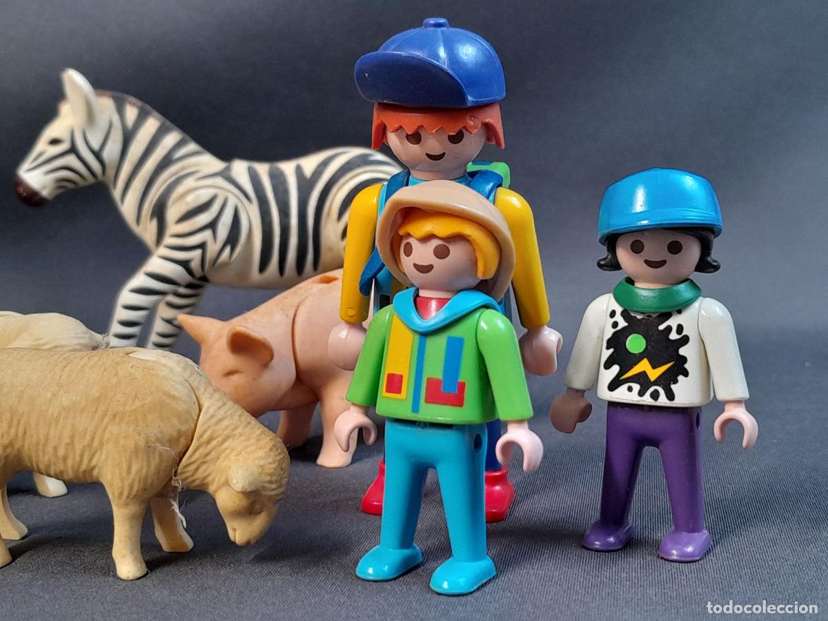 Playmobil: PM-1. LOTE DE PLAYMOBILS TEM&Aacute;TICA EXCURSI&Oacute;N A LA GRANJA. 1970-1990 - Foto 9