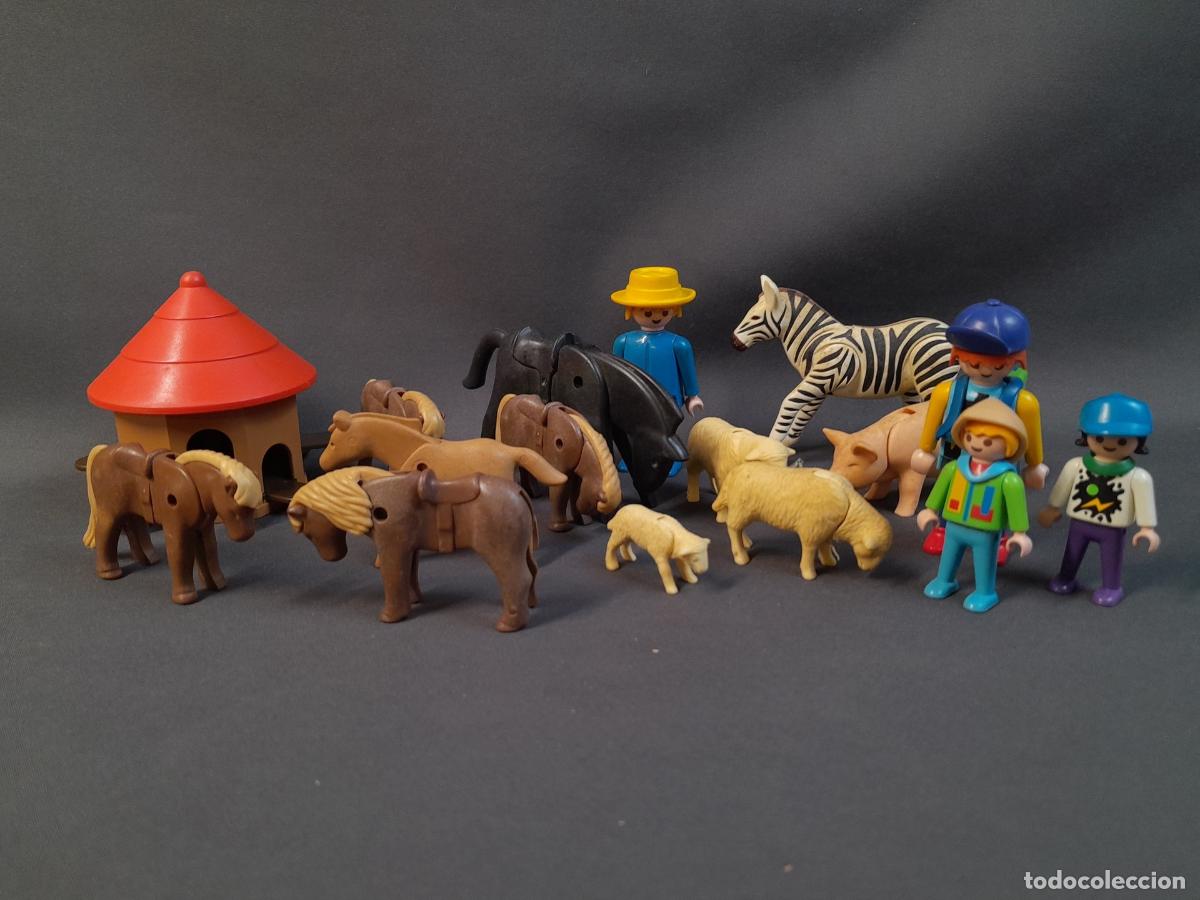 Playmobil: PM-1. LOTE DE PLAYMOBILS TEM&Aacute;TICA EXCURSI&Oacute;N A LA GRANJA. 1970-1990 - Foto 1