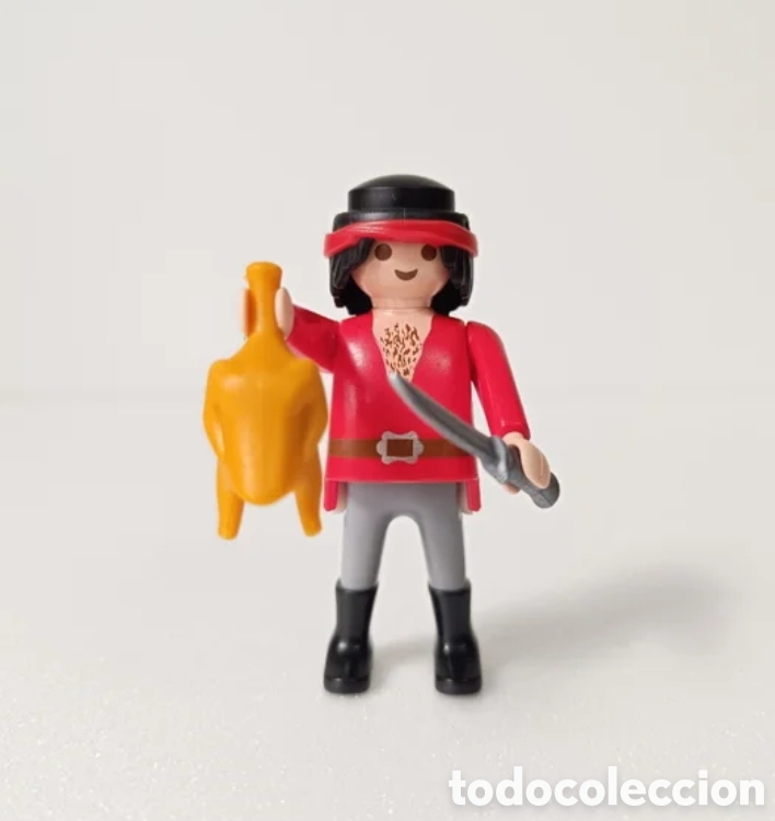 Playmobil: Aldeano Bel&eacute;n con pollo y cuchillo - Foto 1