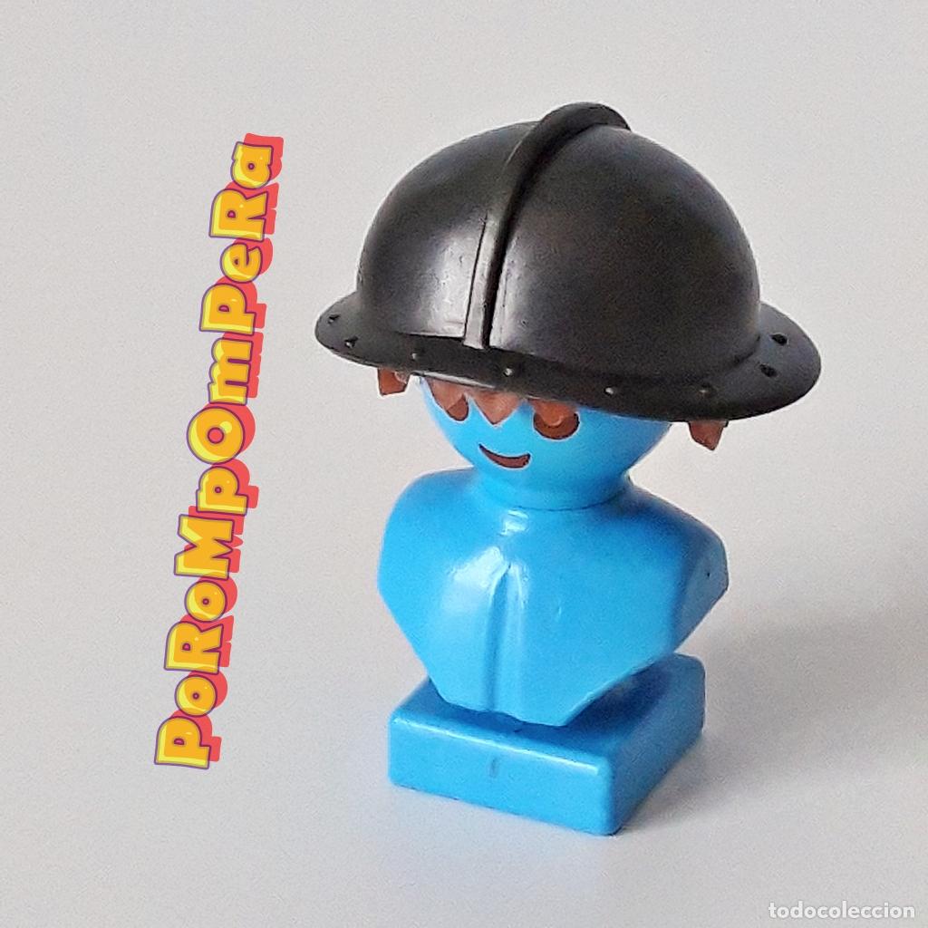 Playmobil: PLAYMOBIL MORRI&Oacute;N GRIS OSCURO 3123 3329 3665 3669 3887 4014 ? CASCO CABALLERO MEDIEVAL GR4