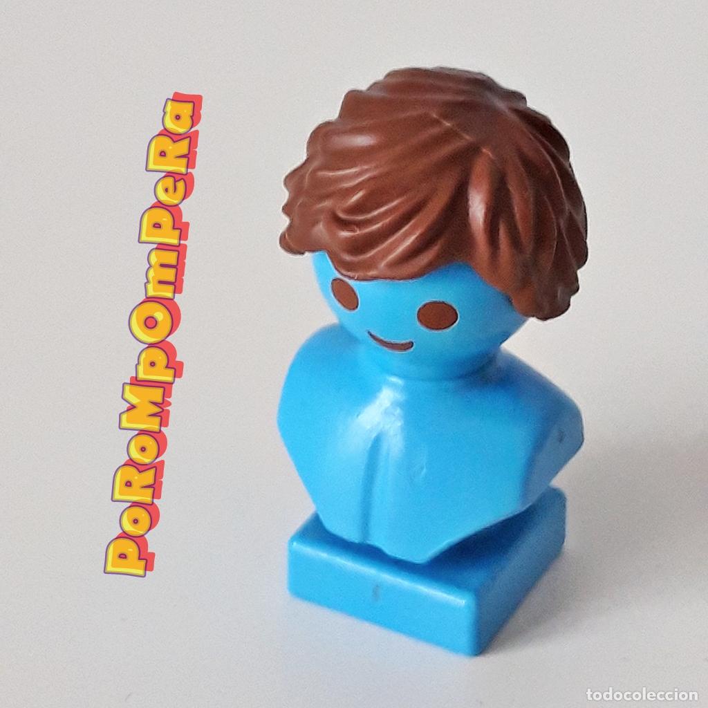 Playmobil: PLAYMOBIL PELUCA MARR&Oacute;N PELO LIGERAMENTE DESPEINADO CABELLO CASTA&Ntilde;O IDEAL CUSTOM/COMPLETAR PL1