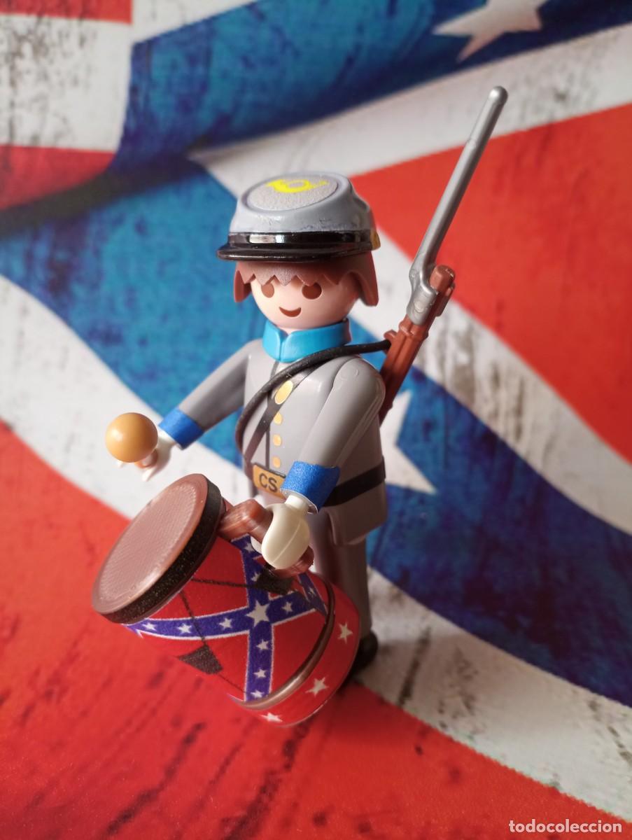 Playmobil: playmobil, custom, western, nordistas, soldados,sudistas,infanter&iacute;a, guerra de Secesi&oacute;n, tamborilero