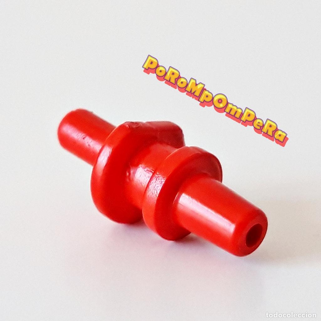 Playmobil: PLAYMOBIL ENGANCHE RECTO ROJO MANGUERA BOMBEROS BOQUILLA DIFUSOR CONECTOR Q9