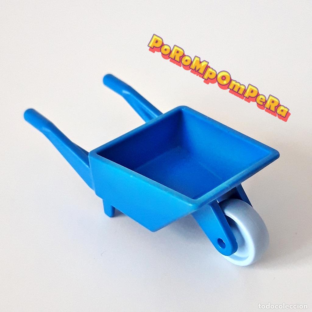 Playmobil: PLAYMOBIL CARRETILLA AZUL 3120 4069 4131 4159 5494 5893 6927 9277 ? GRANJA RANCHO PONY B8