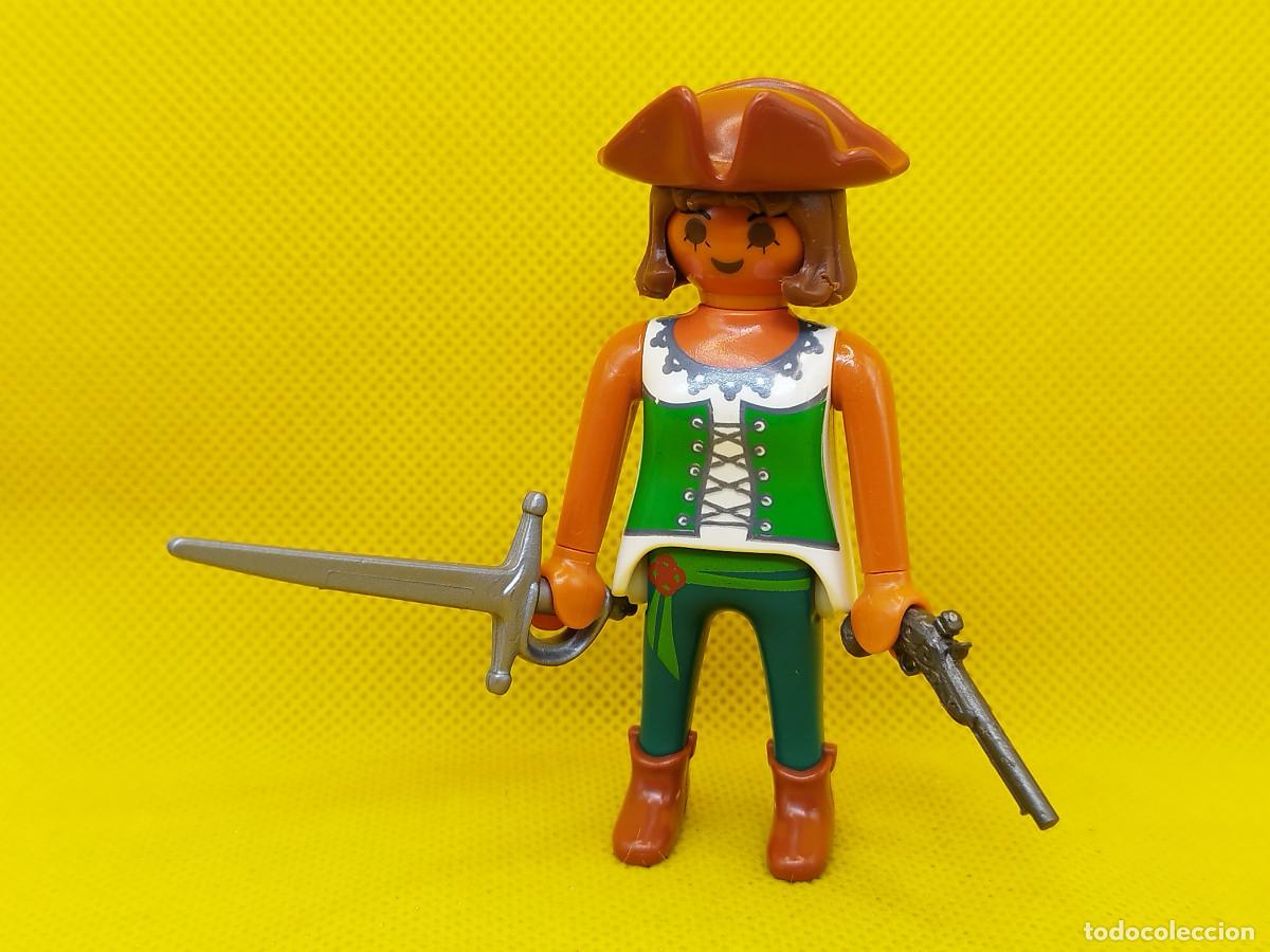 Playmobil: Playmobil Mujer pirata de piel morena, corsaria