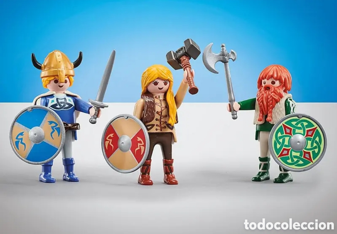 Playmobil: Playmobil 9893 - 3 Vikingos Armados &iexcl;Nuevo en Bolsa! &iexcl;New!