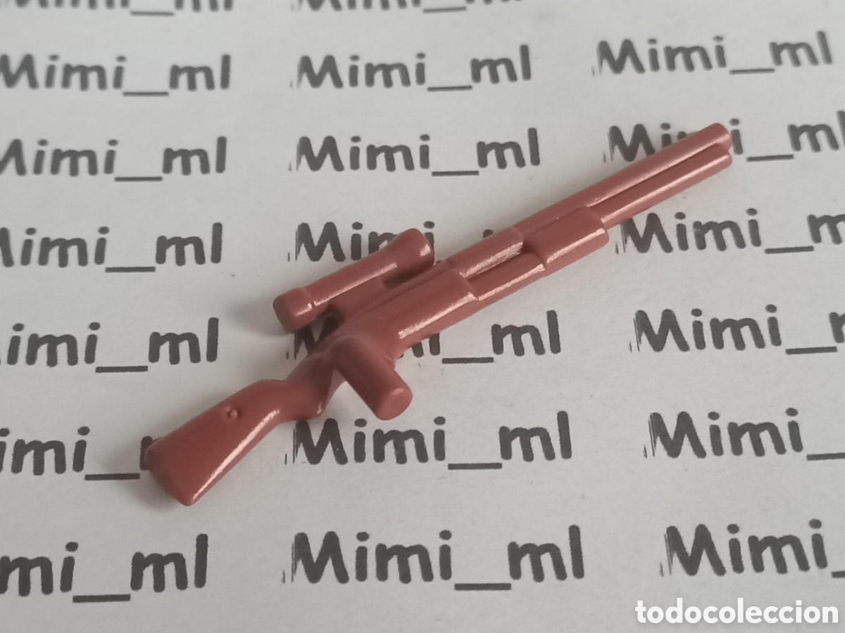 Playmobil: Playmobil rifle marr&oacute;n francotirador