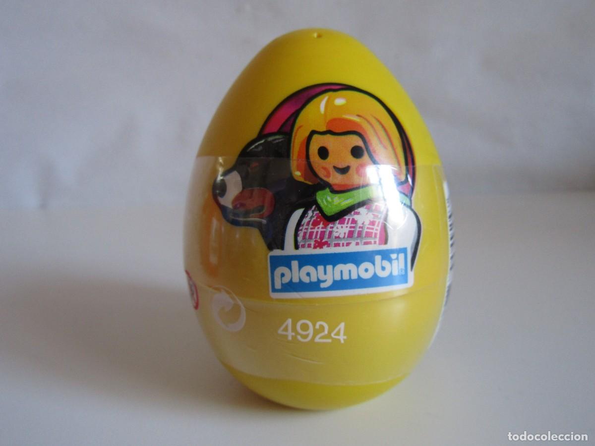 Playmobil: DIFICIL HUEVO AMARILLO MUJER CON GRAN PERRO ESPECIAL 4924 PLAYMOBIL