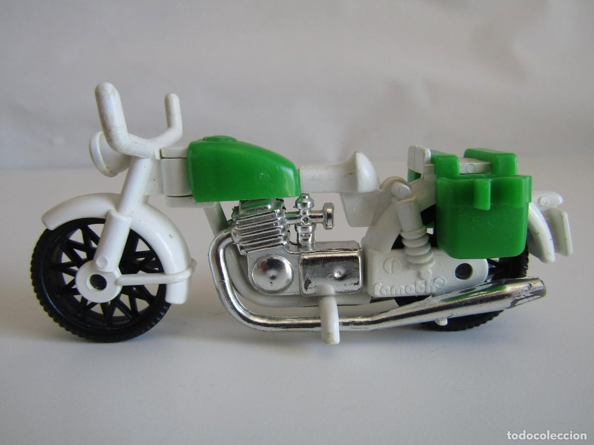Playmobil: DIFICIL MOTOCICLETA DE FAMOBIL VERDE ANTIGUA ESPECIAL PLAYMOBIL