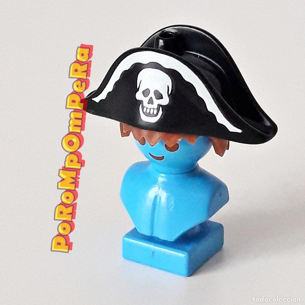 Playmobil: PLAYMOBIL BICORNIO NEGRO CR&Aacute;NEO CAPIT&Aacute;N PIRATA 3025 4603 SOMBRERO CALAVERA GR4
