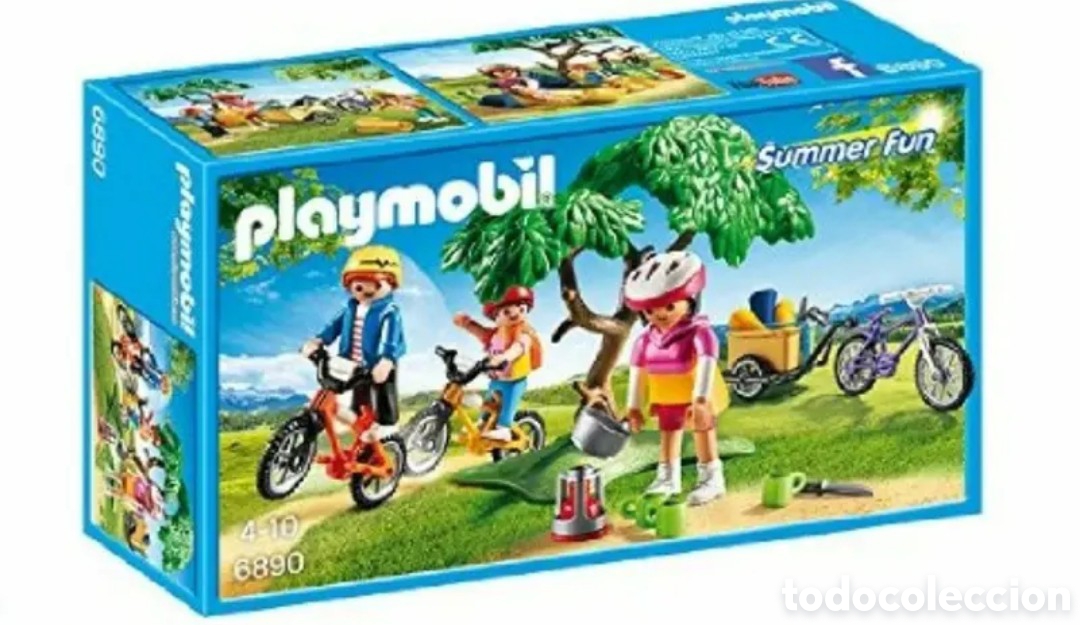 Playmobil: Playmobil 6890 Summer Fun FAMILIA EN LA MONTA&Ntilde;A DE PASEO CON LAS BICIS MOUNTAINBIKES