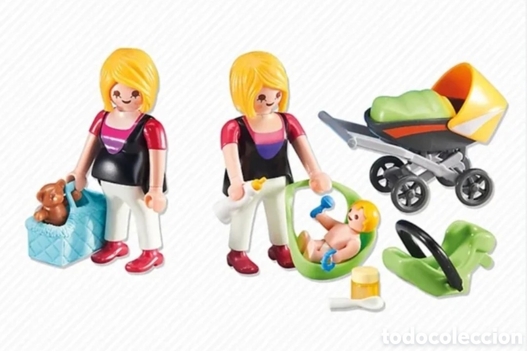 Playmobil: Playmobil 6447 Embarazada y Mam&aacute; con Beb&eacute; &iexcl;Nuevo en Bolsa! &iexcl;New!
