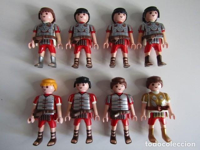 Playmobil: DIFICIL SET DE 8 CLICKS SOLDADOS LEGIONARIOS CENTURIONES CAPITAN LEGION ROMANA ROMA PLAYMOBIL