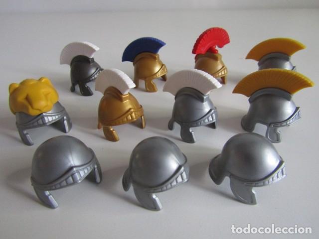 Playmobil: DIFICIL LOTE DE CASCOS VARIADOS OFICIALES LEGIONARIOS LEGION ROMANA ANTIGUA RAR PLAYMOBIL