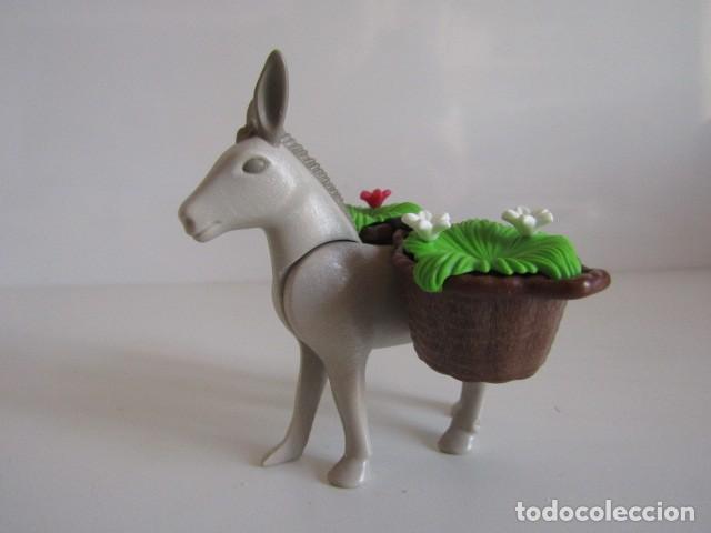 Playmobil: DIFICIL BURRO DE MERCANCIA MODERNO CON 2 CESTOS DE MERCANCIAS CON HIERBA PLAYMOBIL