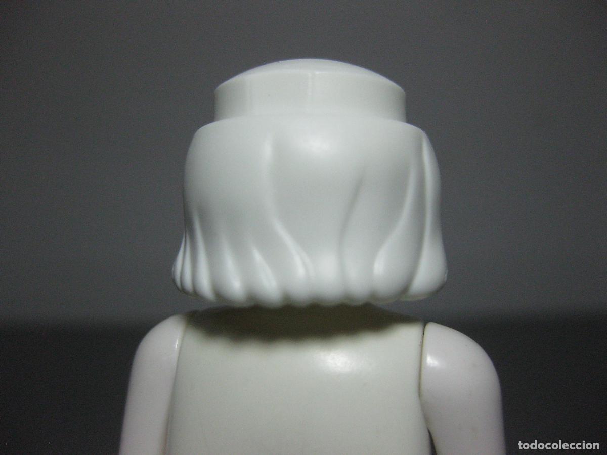 Playmobil: PLAYMOBIL pelo peluca melena blanco anciano recambio -solo se vende pelo -