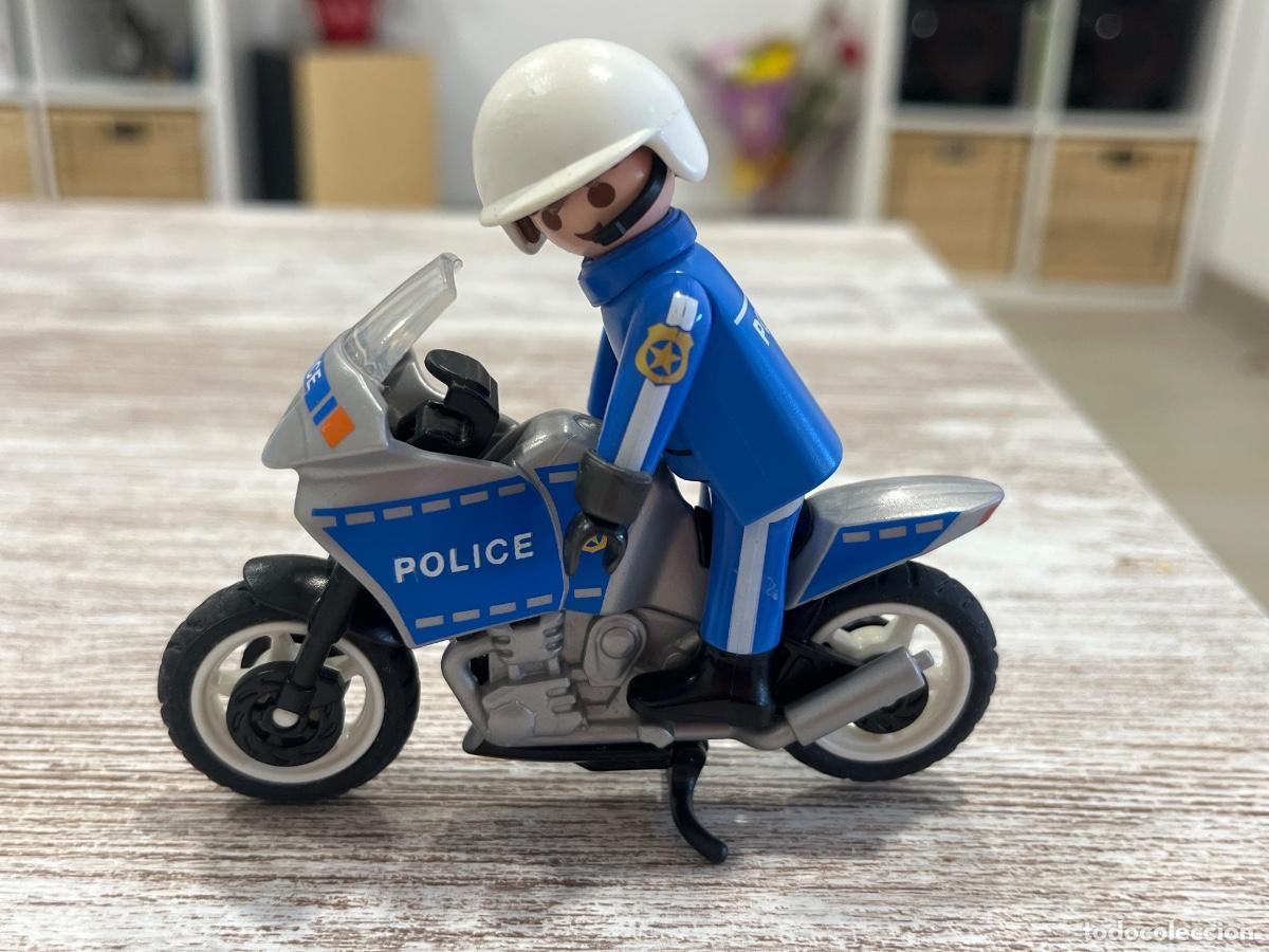 Playmobil: Moto Motocicleta Playmobil Polic&iacute;a Mu&ntilde;eco Figura