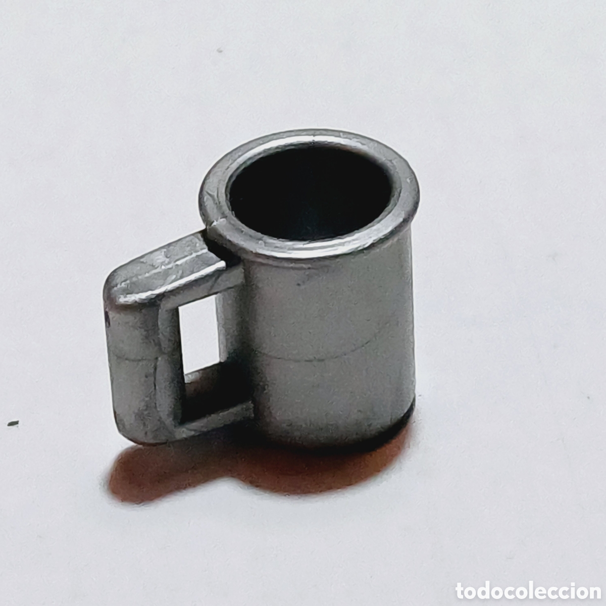 Playmobil: Pieza playmobil jarra pinta gris metalizado vikingo medieval victoriano 1,3 cm alto X 1 cm diametro